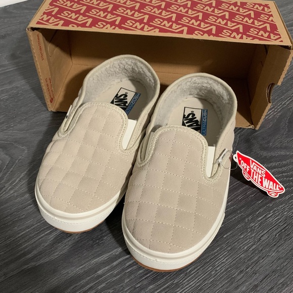 Vans Suede Slip-Er 2 Slippers Oatmeal / Sherpa 8 - Picture 2 of 9